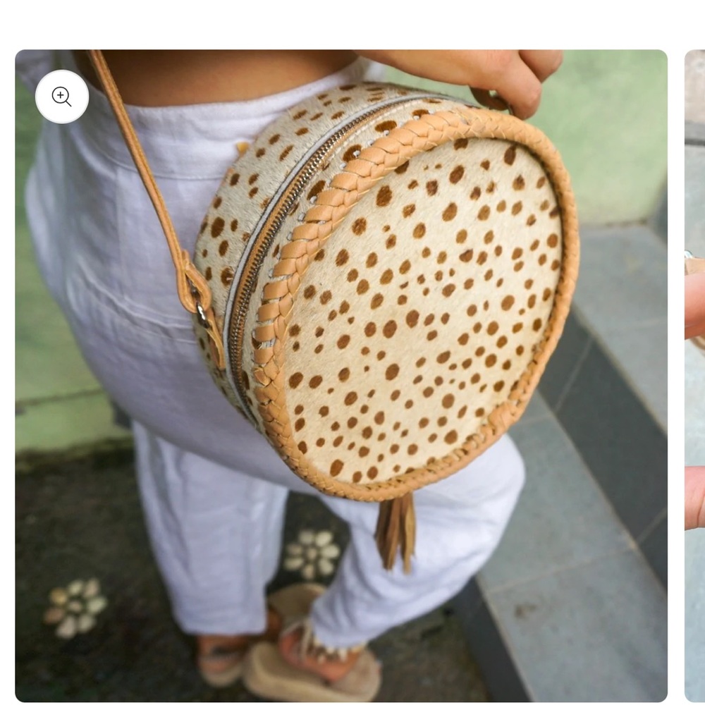 Saudara the label circle cowhide bag and wallet